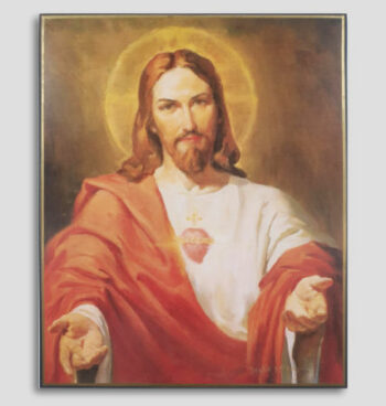 Icône 10x13 cm Sacré-Cœur de Jésus