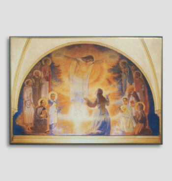 Icône fresque du Monastère de la Visitation (chapelle des apparitions) 10.5 x 15 cm