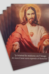 Lot de 5 images Sacré-Cœur de Jésus – Je bénirai les maisons