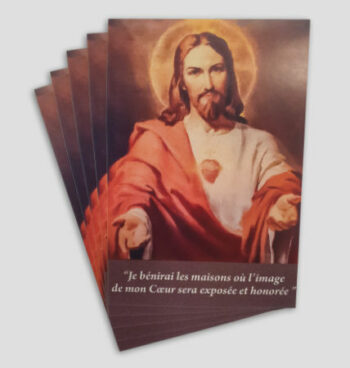Lot de 5 images Sacré-Cœur de Jésus - Je bénirai les maisons