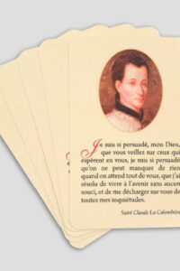 Lot de 5 images – « Acte de confiance » de St Claude la Colombière