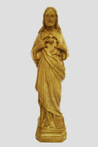 Statue Sacré-Cœur De Jésus En Résine 13 Cm - Figurine Religieuse Multicolore