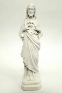 Statue Sacré Cœur de Jésus 15 cm – Ton Blanc
