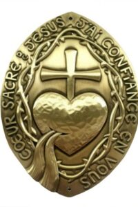 Médaillon du Sacré-Cœur 12 x 9 cm